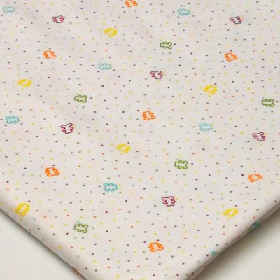 Cotton Knit - Rainbow Teddies