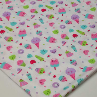 Cotton Knit - Colorful Ice Cream (Pink Purple)