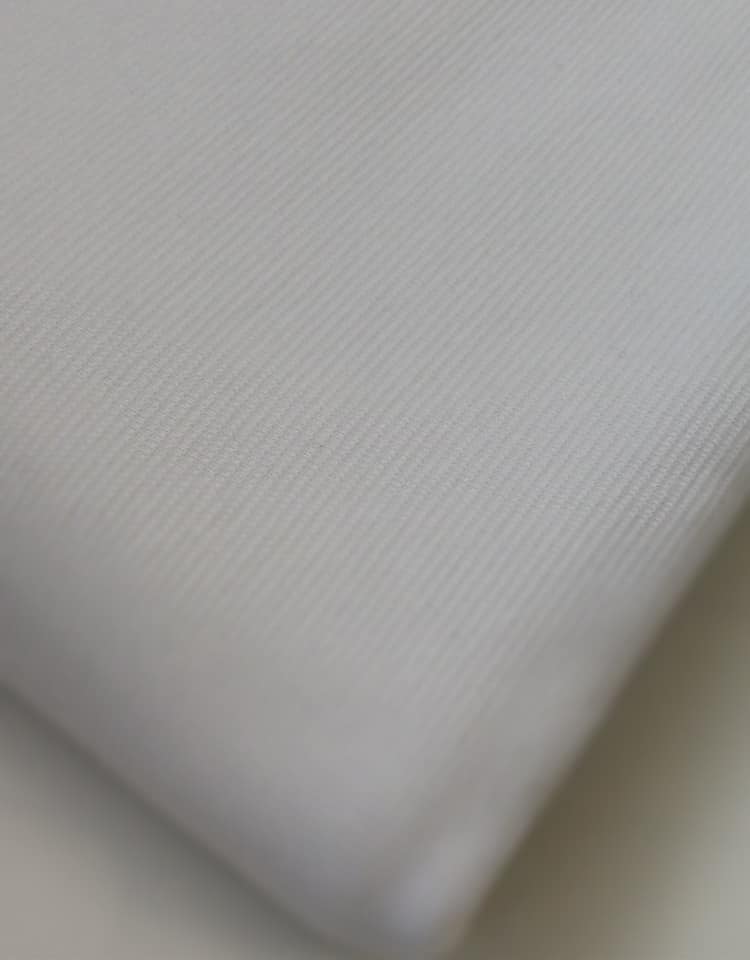 Cotton Knit – White (Ribbed) | FabricStore