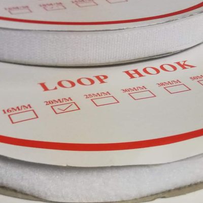 Velcro Tape 20mm (Hook & Loop) - White 25 meters