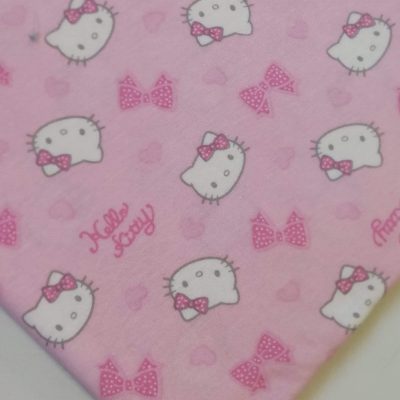 Cotton Knit - Hello Kitty With Pink Bow