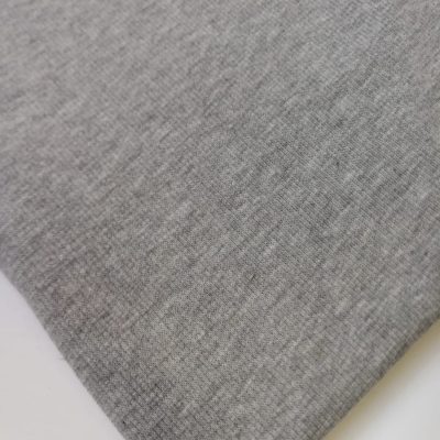 Cotton Knit 100% - Ribbed / Melange Grey