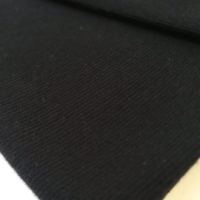 Cotton Knit - (Ribbed) Precuts (90cm x 2meters) - Black