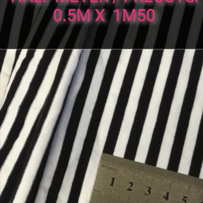 Cotton Lycra 220gms / Precuts /Half Meters X 1m50.