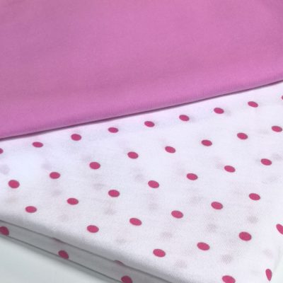 COMBO - 1/2m Pink + 1/2m Polkadot