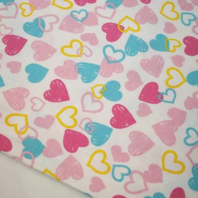 Cotton Knit - Pastel Hearts