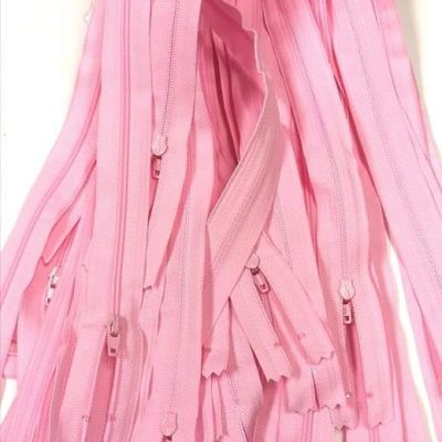 Zips - (YKK) - Pastel Pink (67cm) Closed End Zipper
