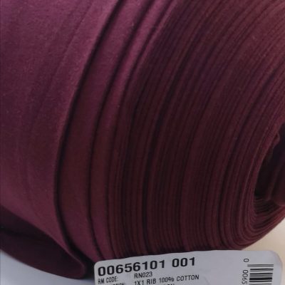Ribbing -1X1  Smooth Maroon