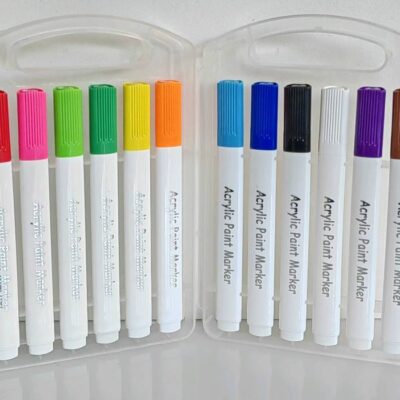 Fabric Acrylic Paint Color (12 piece) Marker Set
