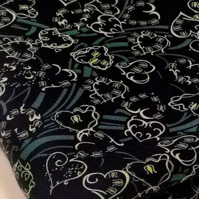 Cotton Knit / Imported custom print (Emo Hearts)