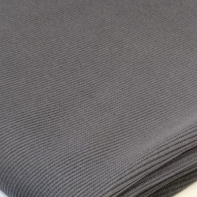 Ribbing 1x1 / Thick Polyester / Charcoal Grey