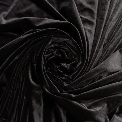 Velour / Velvet / Stretch / Hoodies / Tracksuits - Jet Black