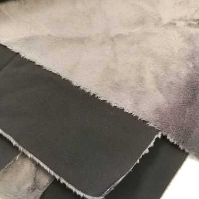 Softshell / Minky / Silver Minky Fleece / Black Shell