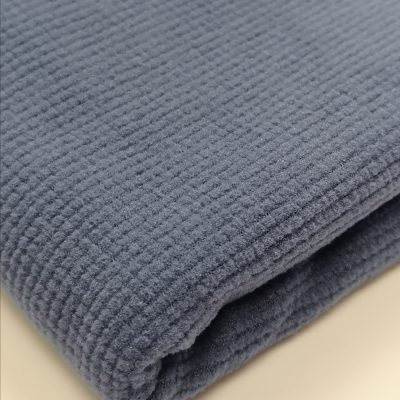 Microfleece / Waffle / Denim-Blue