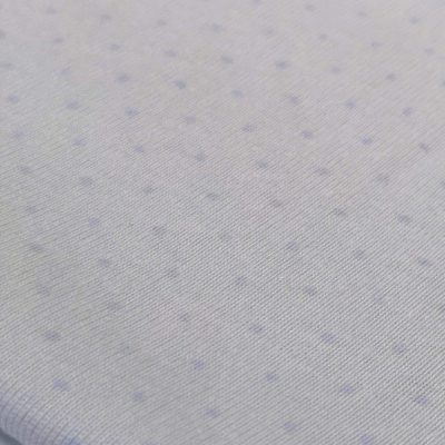 Cotton Knit (Interlock) / Small / Faded /Blue /Polkadots