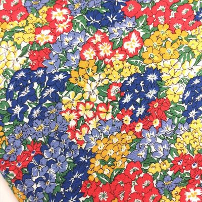 Cotton Knit / IMPORTED (LIBERTY LONDON) - CUSTOM COLORFUL FLORAL DESIGN