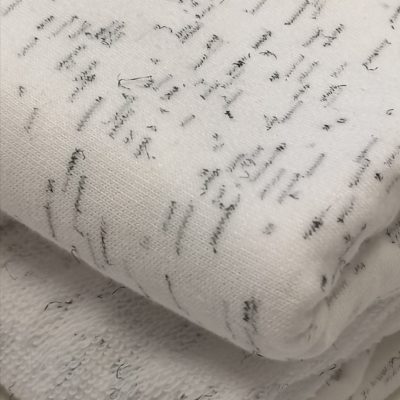 DESTASH - French Terry (1m x 1m30wide) - Wool White