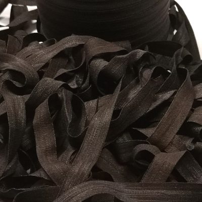 FOE 15mm - Fold Over Elastic / Chocolate Brown