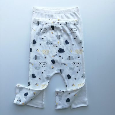 White clouds pants twin pack 9-12months