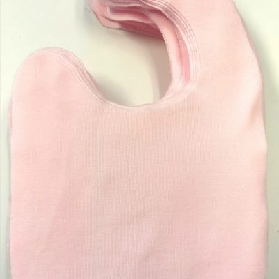 Bibs - Precut - Pink 100% Cotton Knit (Interlock)