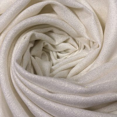 GEORGETTE / CREPE - PRECUTS - 1meter x 1meter (Glittery Vanilla)