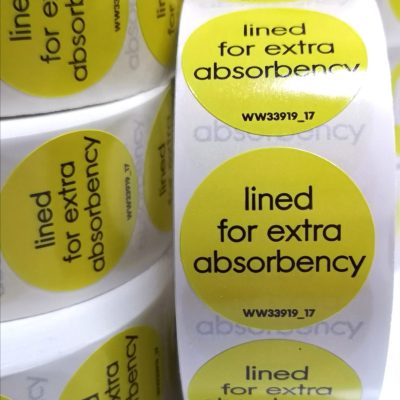 Product Lables / Stickers ( extra absorbtion) 1000per Roll
