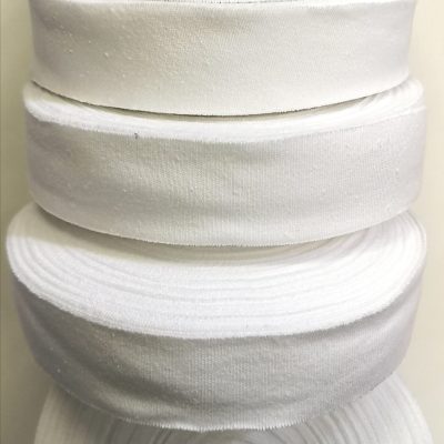 Bias Binding - (Cotton Knit) - White