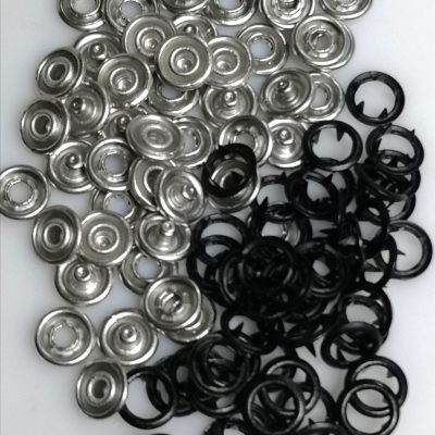 Snaps - Metal (20 sets) - Black