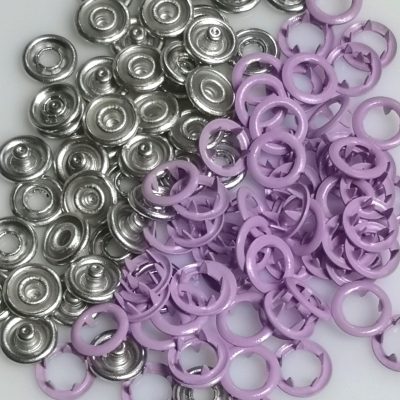 Snaps - Metal  (20 sets) - Lilac )