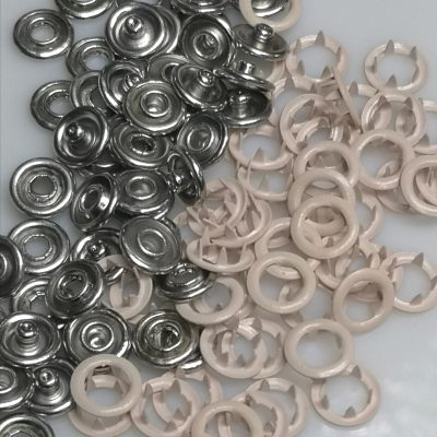 Snaps - Metal (20 sets) Dusty Pink