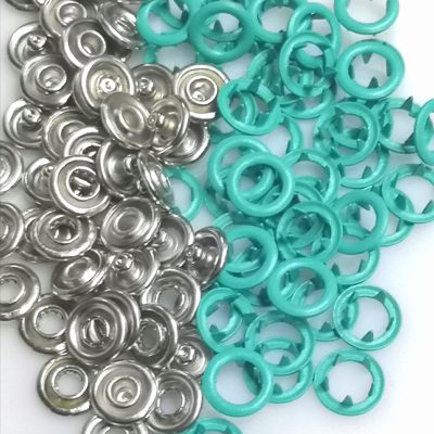 Snaps - Metal ( 20sets ) - Bright Aqua