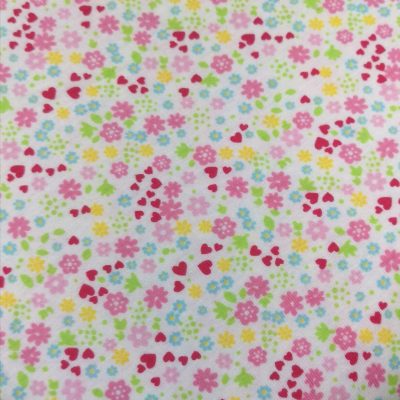 Cotton Knit - Floral Hearts