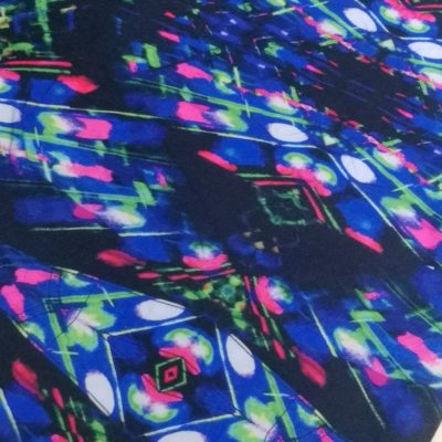 Cotton Knit (single jersey) Imported -  Colourful Kaleidescope Print