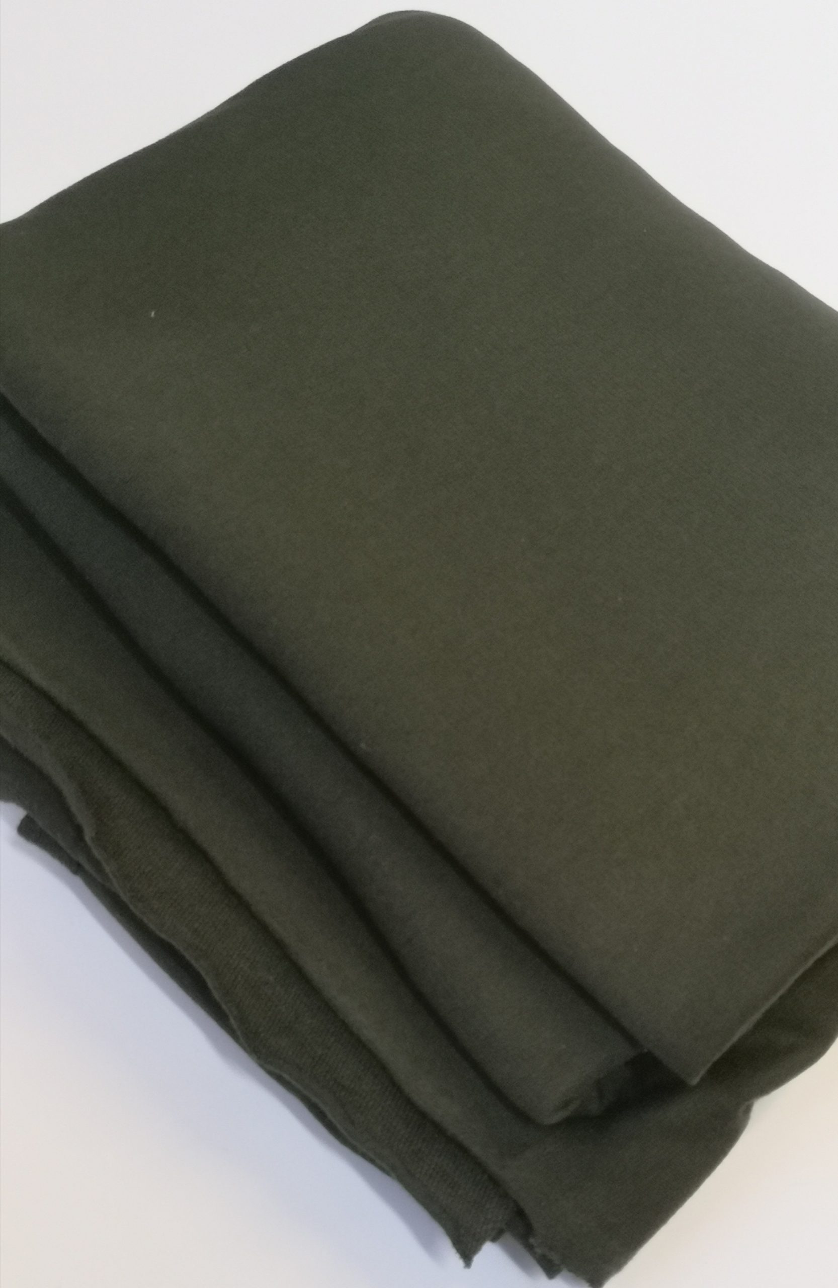 Cotton Fleece – 100% – Dark Olive | FabricStore