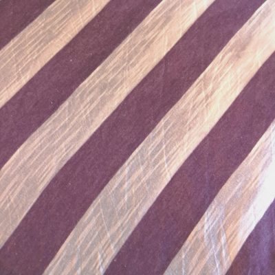 Cotton Knit /Single Jersey / White & Purple Stripes