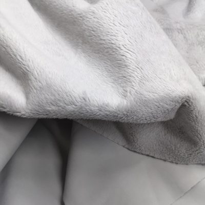 Softshell Waterproof - Silver Grey Minky Fleece Lined