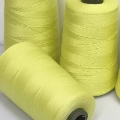 Cotton Thread Cones (5000m) - Lemon Meringue - H-27