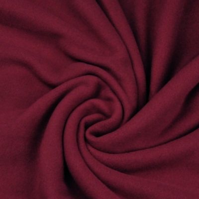 Cotton Fleece 100 % - Maroon /Burgundy