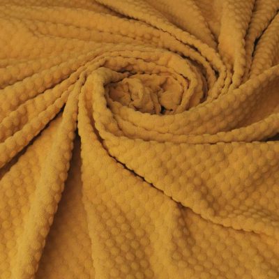 Microfleece - Dimple Soft Stretch Fleece - Mustard Yellow