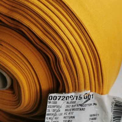 Ribbing / Cuffs Cotton (Mustard)
