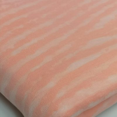 Lace Cotton Knit (Single Jersey) - Devore' Peach