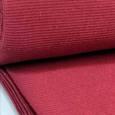 Ribbing /Cuffs (120mm x 600mm Length) - Burgundy Cotton Knit 1x1