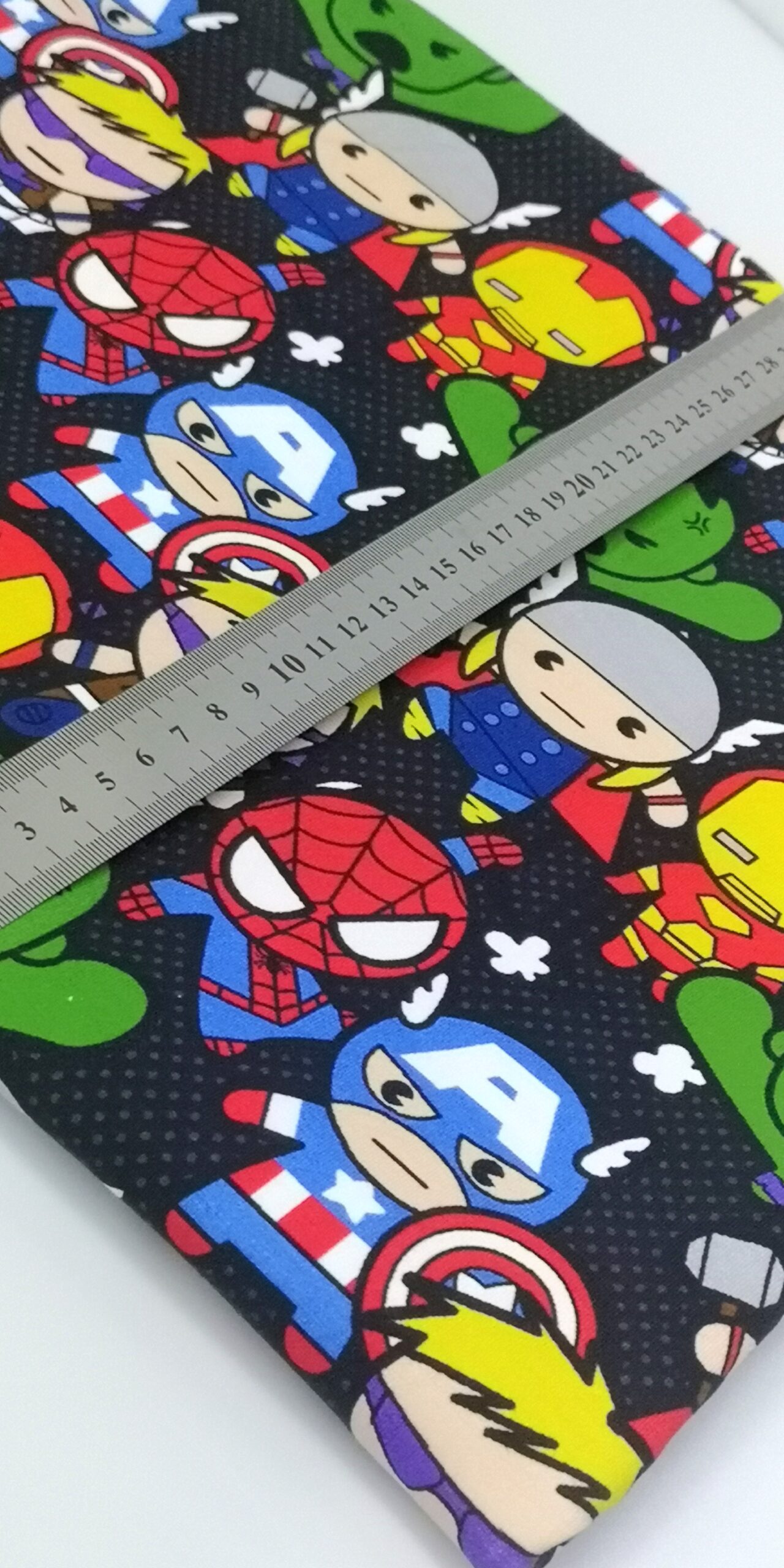 Custom Imported Cotton Lycra 220gms ( Marvel Super Hero Kids) 1m x 1m50 ...