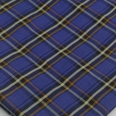DESTASH - 100% Cotton Woven ( 1m30 x 1m50) Blue Checks