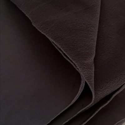 Triacetate Tracksuit Fleece (Thick Single Sided Brushed) Charcoal Black
