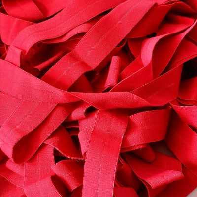 Fold Over Elastic - 20mm - ( Red )