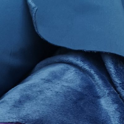 DESTASH - Softshell / Soft Minky Fleece (Waterproof) - Blue on Blue
