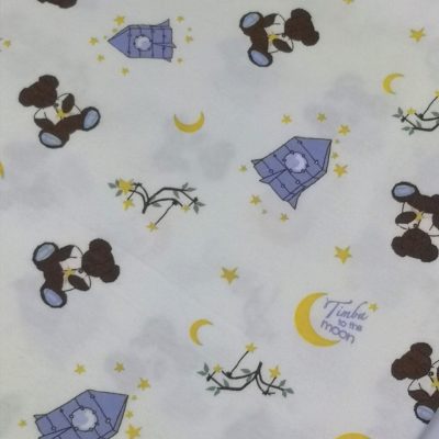 Cotton Knit - Timba to the Moon / Teddy's and Rocket Ships