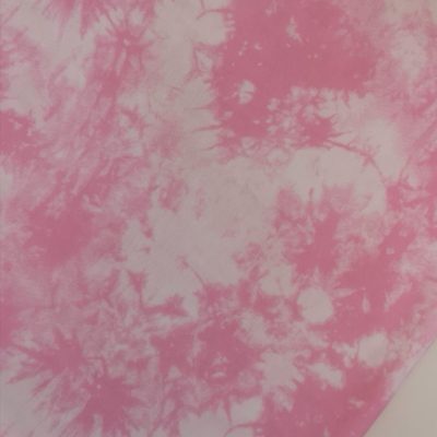 Cotton Knit - Pink Tie-Dye on White