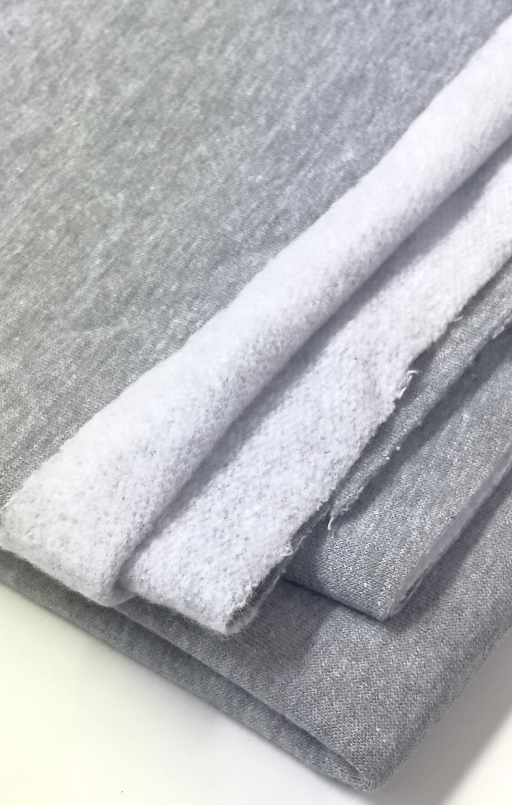 100% Cotton Fleece – Grey Melange | FabricStore